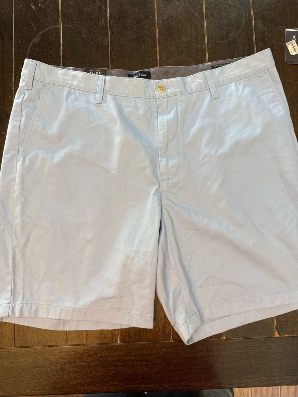 Nautica The Deck Short Men’s 42W 8.5” Classic Fit Light Blue NWT